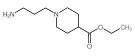 Ethyl 1-(3-aminopropyl)-4-piperidinecarboxylate structure