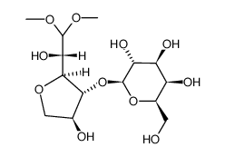 4-O-galactopyranosyl-3,6-anhydrogalactose dimethylacetal结构式