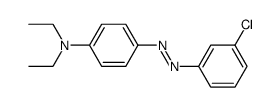 N,N-diethyl-4-(3-chloro-phenylazo)-aniline结构式