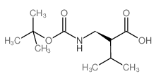 Boc-(S)-2-氨甲基-3-甲基丁酸结构式