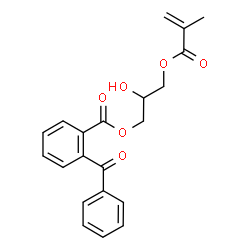 Benzoic acid, 2-benzoyl-, 2-hydroxy-3-(2-methyl-1-oxo-2-propenyl)oxypropyl ester结构式