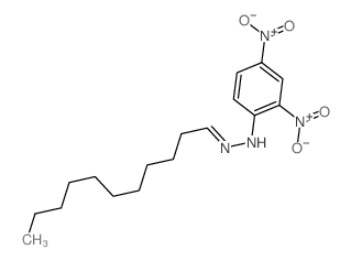 2,4-dinitro-N-(undecylideneamino)aniline structure