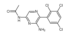 2-amino-6-acetamido-3-(2,3,5-trichlorophenyl)pyrazine Structure