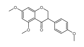4',5,7-trimethoxyisoflavanone结构式