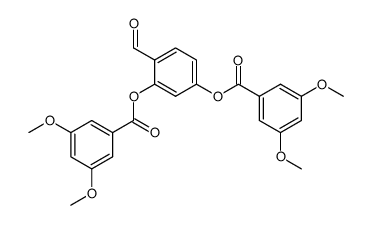 2,4-Bis(3',5'-dimethoxybenzoyloxy)benzaldehyde Structure