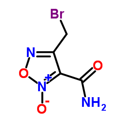 4-(bromomethyl)-3-furoxancarbonamide Structure