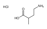 4-Amino-2-methylbutanoic acid hydrochloride structure