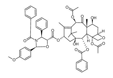 2',3'-O,N-[(S)-(p-Methoxybenzylidene)]paclitaxel Structure