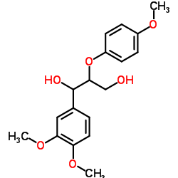 1-(3,4-Dimethoxyphenyl)-2-(4-methoxyphenoxy)-1,3-propanediol Structure