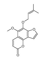 6-ISOPENTENYLOXYISOBERGAPTEN结构式