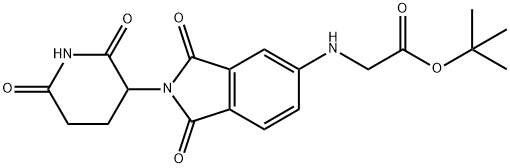 Thalidomide-5-NH-CH2-COO(t-Bu)结构式