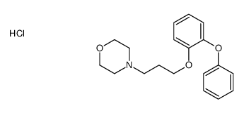 4-[3-(2-phenoxyphenoxy)propyl]morpholine,hydrochloride Structure