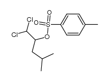 1,1-dichloro-4-methyl-2-pentanol 4-methylbenzenesulfonate结构式