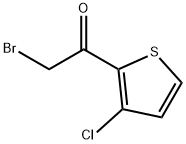 2-溴乙酰基-3-氯噻吩结构式