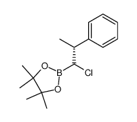 2-((1S,2R)-1-chloro-2-phenylpropyl)-4,4,5,5-tetramethyl-1,3,2-dioxaborolane结构式