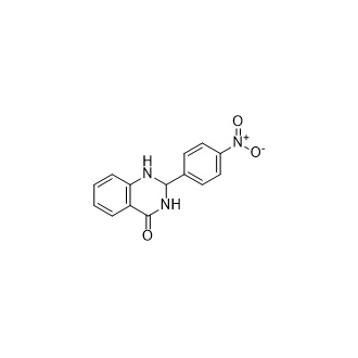 2-(4-硝基苯基)-2,3-二氢喹唑啉-4(1H)-酮结构式