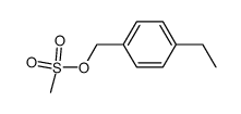 4-ethylbenzyl methanesulfonate Structure