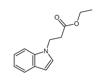 3-(indol-1-yl)propionic acid ethyl ester结构式