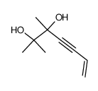 2,3-dimethyl-hept-6-en-4-yne-2,3-diol结构式