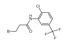 3-bromo-propionic acid-(2-chloro-5-trifluoromethyl-anilide) Structure