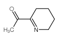 2-乙酰基-3,4,5,6(1,4,5,6,)-四氢吡啶结构式