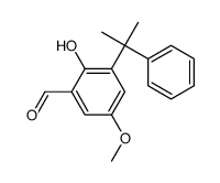 2-hydroxy-5-methoxy-3-(2-phenylpropan-2-yl)benzaldehyde Structure