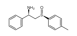 (1R,RS)-1-phenyl-2-p-tolylsulfinylethylamine结构式