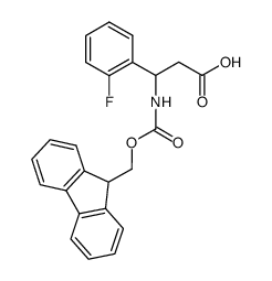 Fmoc-3-Amino-3-(2-fluorophenyl)-propionic acid structure