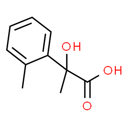BENZENEACETIC ACID, A-HYDROXY-A,2-DIMETHYL- Structure