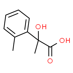 BENZENEACETIC ACID, A-HYDROXY-A,2-DIMETHYL-结构式