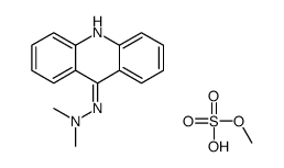2-acridin-9-yl-1,1-dimethylhydrazine,methyl hydrogen sulfate结构式