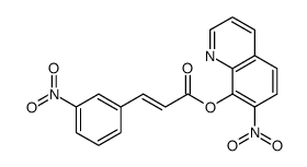 (7-nitroquinolin-8-yl) (E)-3-(3-nitrophenyl)prop-2-enoate结构式