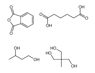 2-benzofuran-1,3-dione,butane-1,3-diol,hexanedioic acid,2-(hydroxymethyl)-2-methylpropane-1,3-diol结构式