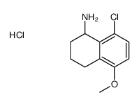 (8-chloro-5-methoxy-1,2,3,4-tetrahydronaphthalen-1-yl)azanium,chloride Structure