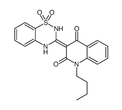 1-丁基-3-(1,1-二氧化物-2H-1,2,4-苯并噻二嗪-3-基)-4-羟基-2(1H)-喹啉酮图片