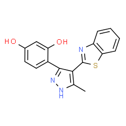 4-(4-(benzo[d]thiazol-2-yl)-5-methyl-1H-pyrazol-3-yl)benzene-1,3-diol picture