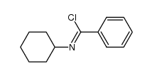 N-cyclohexylbenzimidoyl chloride结构式