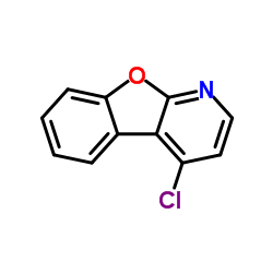 4-Chloro[1]benzofuro[2,3-b]pyridine结构式