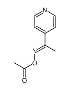 (E)-1-(4-Pyridyl)ethanone O-acetyl oxime structure