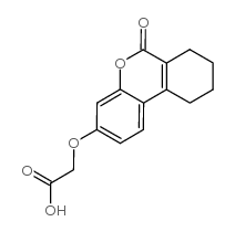 (6-OXO-7,8,9,10-TETRAHYDRO-6H-BENZO[C]CHROMEN-3-YLOXY)-ACETIC ACID Structure