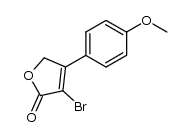 3-bromo-4-(4-methoxyphenyl)-2(5H)-furanone Structure