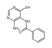 6-amino-5-benzoylamino-3H-pyrimidine-4-thione Structure