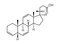 5β-chola-3,6,11-trien-24-oic acid Structure