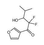 1-Pentanone, 2,2-difluoro-1-(3-furanyl)-3-hydroxy-4-methyl- (9CI) Structure