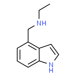 1H-INDOLE-4-METHANAMINE, N-ETHYL-结构式