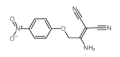 2-[1-AMINO-2-(4-NITROPHENOXY)ETHYLIDENE]MALONONITRILE结构式