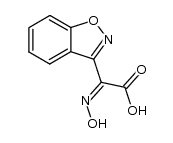 α-(hydroxyimino)-1,2-benzisoxazole-3-acetic acid Structure