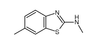 2-Benzothiazolamine,N,6-dimethyl-(9CI)结构式