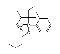 Phosphinic acid, (1-ethyl-1,2-dimethyl-3-oxobutyl)(methylphenyl)-, butyl ester结构式