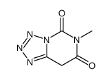 6-Methyltetrazolo[1,5-c]pyrimidine-5,7(6H,8H)-dione结构式